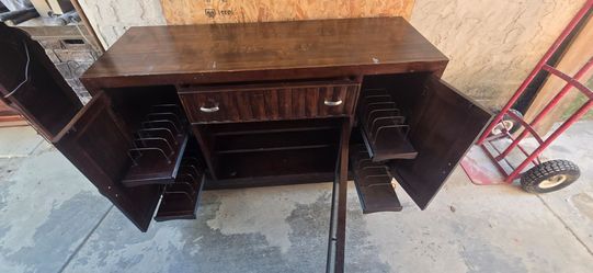 Entertainment center 4'3"L x 33" H. $90