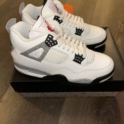 Air Jordan 4 White Cement Size 10.5