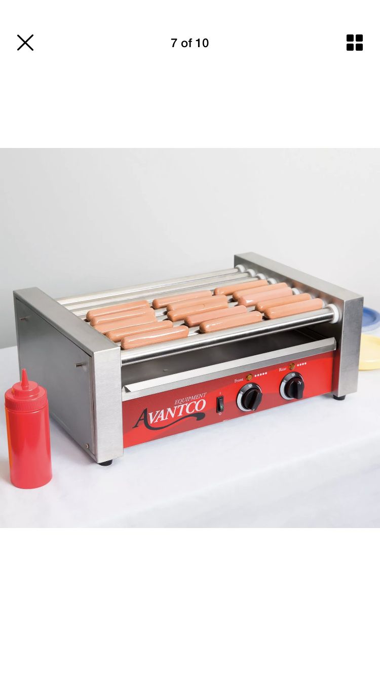 New Avantco Commercial Electric Hot Dog Roller Grill Cooker Machine Co