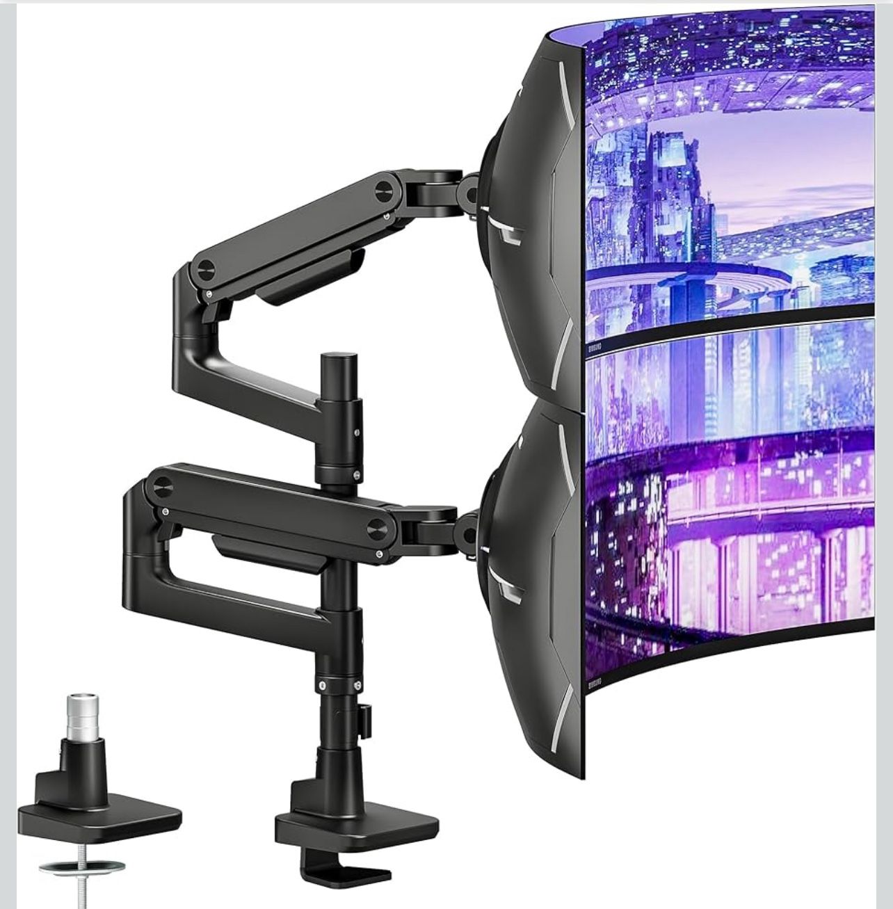 Dual Monitor Arm Desk Mount for 17-49 Inch Ultrawide Monitors K(38)