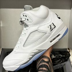 Jordan 5 White Metallic