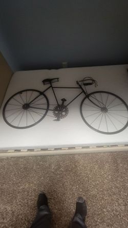Metal bike art