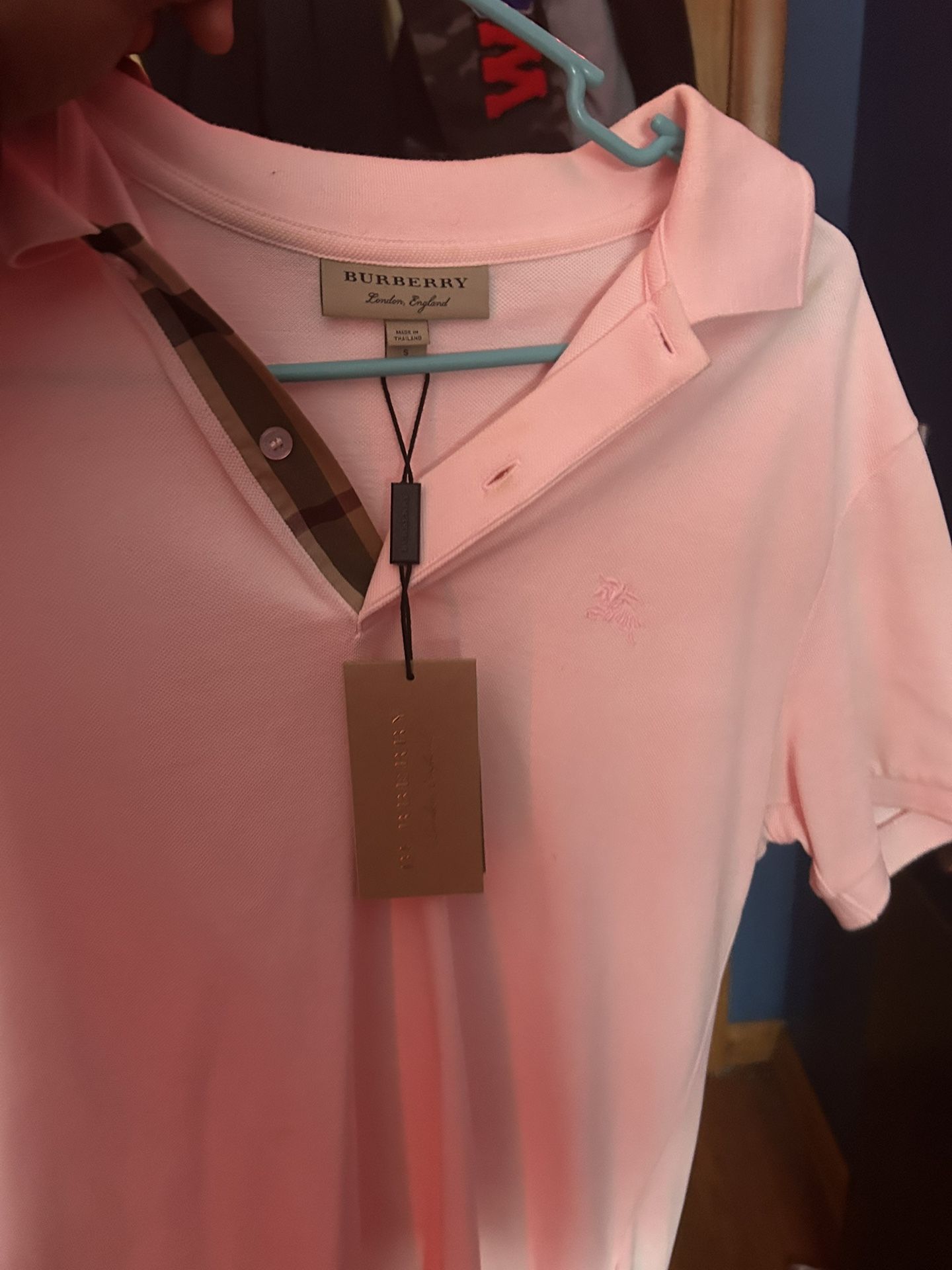 Pink Burberry shirt