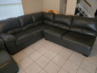 Large Grey L- Shaped Sectional