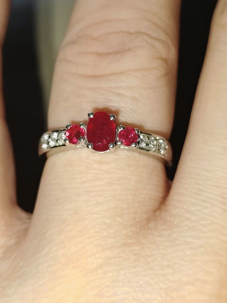 Trilogy Ruby Ring