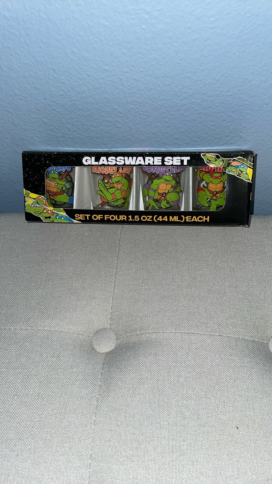 New! Set Of 4 TEENAGE MUTANT NINJA π₯· TURTLES Shot Glasses Christmas π Gift π