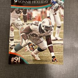 Vonnie Holliday 8x10 0riginal Signed Photo