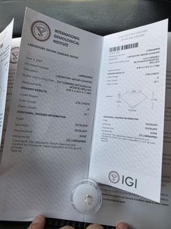 2 ct. Lab grown diamond