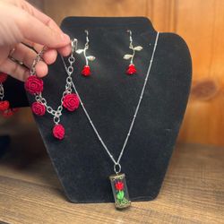 Enchanted Rose Jewlery Set 