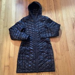 The North Face Thermoball Eco Quilted Puffer Jacket COAT Women XS - Black - READ