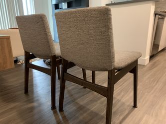 Article Nosh Quarry Gray Smoke Dining Chair 2 for Sale in Los