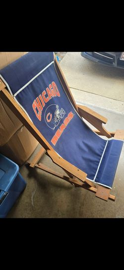 Chicago Bears Folding Wood Canvas Chair