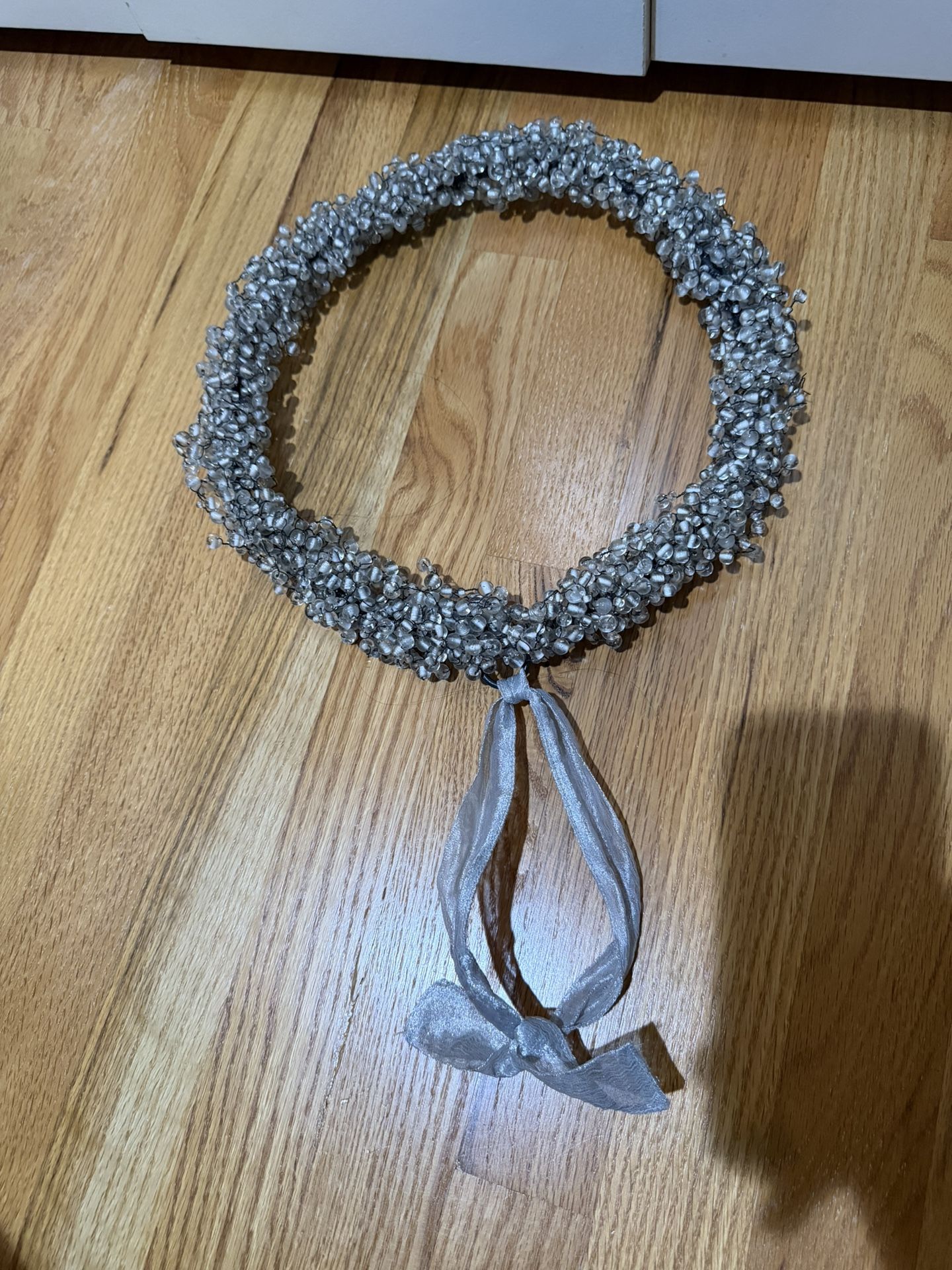 Glass Beaded Wreath Christmas Holiday Decoration Home Decor