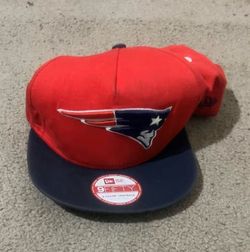 Red and Blue New England Patriots Hat