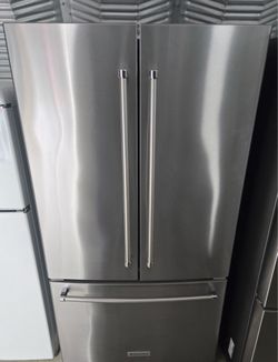 KitchenAid stainless counter depth 3-door French door refrigerator