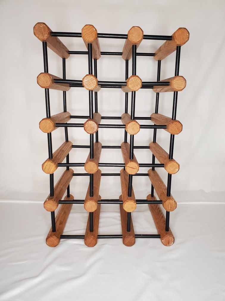 Wooden Wine Bottle Rack Storage 