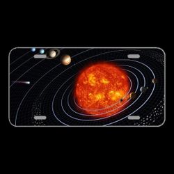 License Plate Novelty Car Front Solar System Planet Planetary System