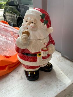 Santa cookie jar