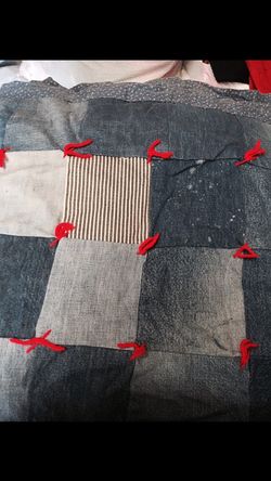 HANDMADE BLUE JEAN COMFORTER