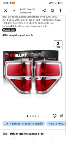 Food F-150 Tail lights 2010-2014