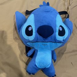 Disney Loungefly Lilo & Stitch Backpack Plush Full Body Bag 14” Purse Deep Pouch Stuffed Animal RARE