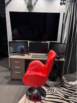 Office desks, chairs, file cabinets