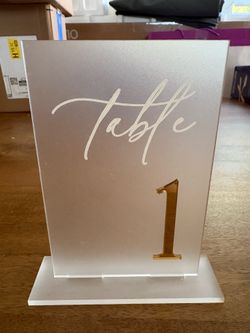 Tables numbers for sale