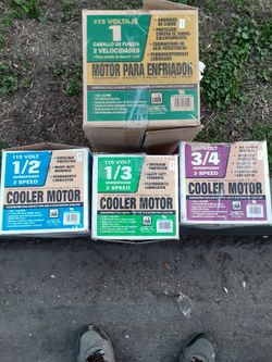 Motors for swamp coolers $,75 in UP.