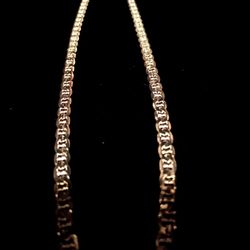 18 Inch 925  SILVER PLATED CHAIN LINKAGE STYLE NECKLACE 