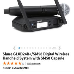 Shure GLXD4 Wireless Microphone New Never Use 
