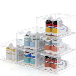 DELAMU TRANSPARENT ORGANIZER SHOE BOX 