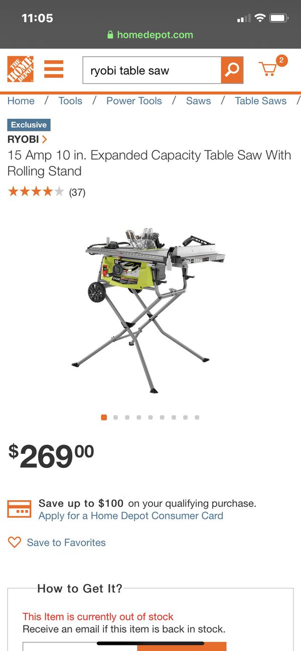 Ryobi 10” table saw RTS23 for Sale in Seattle, WA - OfferUp