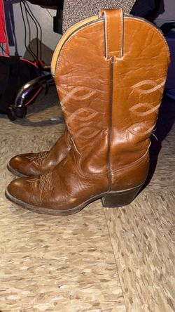 Brown Leather Cowboy Boots