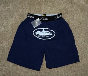 Cortiez Navy Logo Shorts