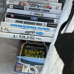 Wii and play station games. 