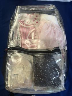 Clear Backpack With Baby Clothes