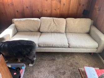 Grey West Elm Sofa