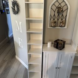 Bookshelf/Cabinets Set Of 2 
