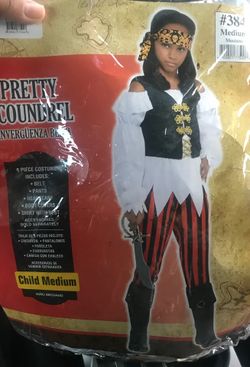Girls medium pirate costume