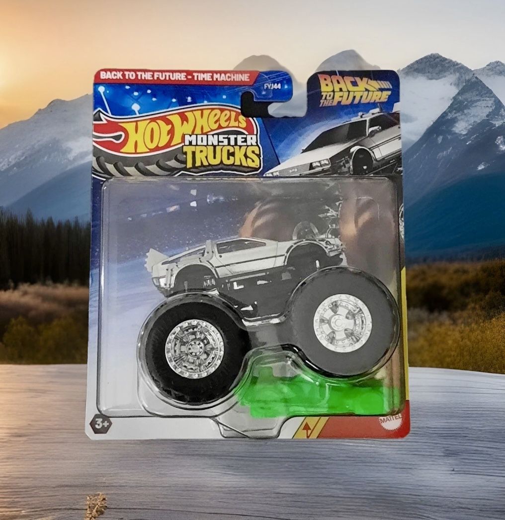 Hot Wheels Monster Trucks BACK TO THE FUTURE DeLorean 2025 Mix Truck