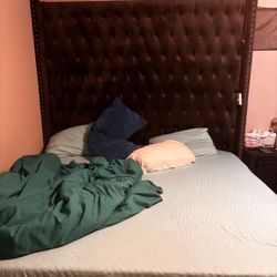 82 Inch Grey King Bed Frame