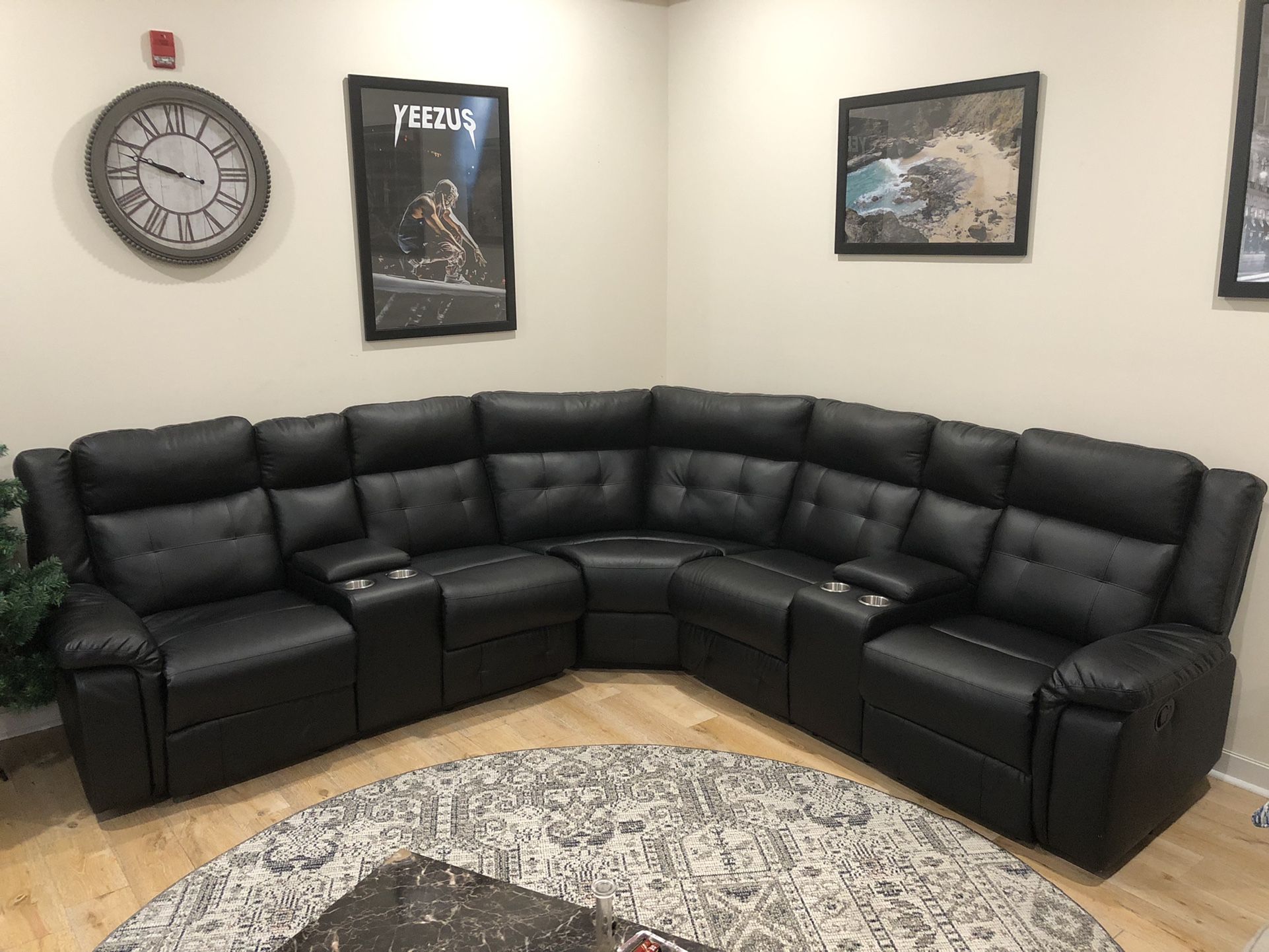 Leather Sectional 