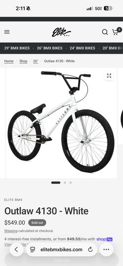 Elite BMX bike
