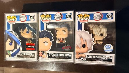 Funko Pop! Demon Slayer GIYU#876, GYOMEI#1091, SANAEMI #1253