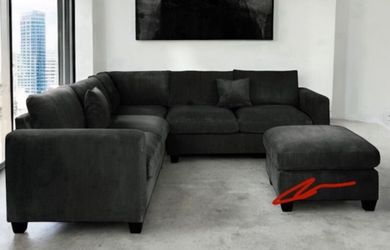  New! Luxurious Soft Touch Sofa Sectional! FREE XL OTTOMAN! 