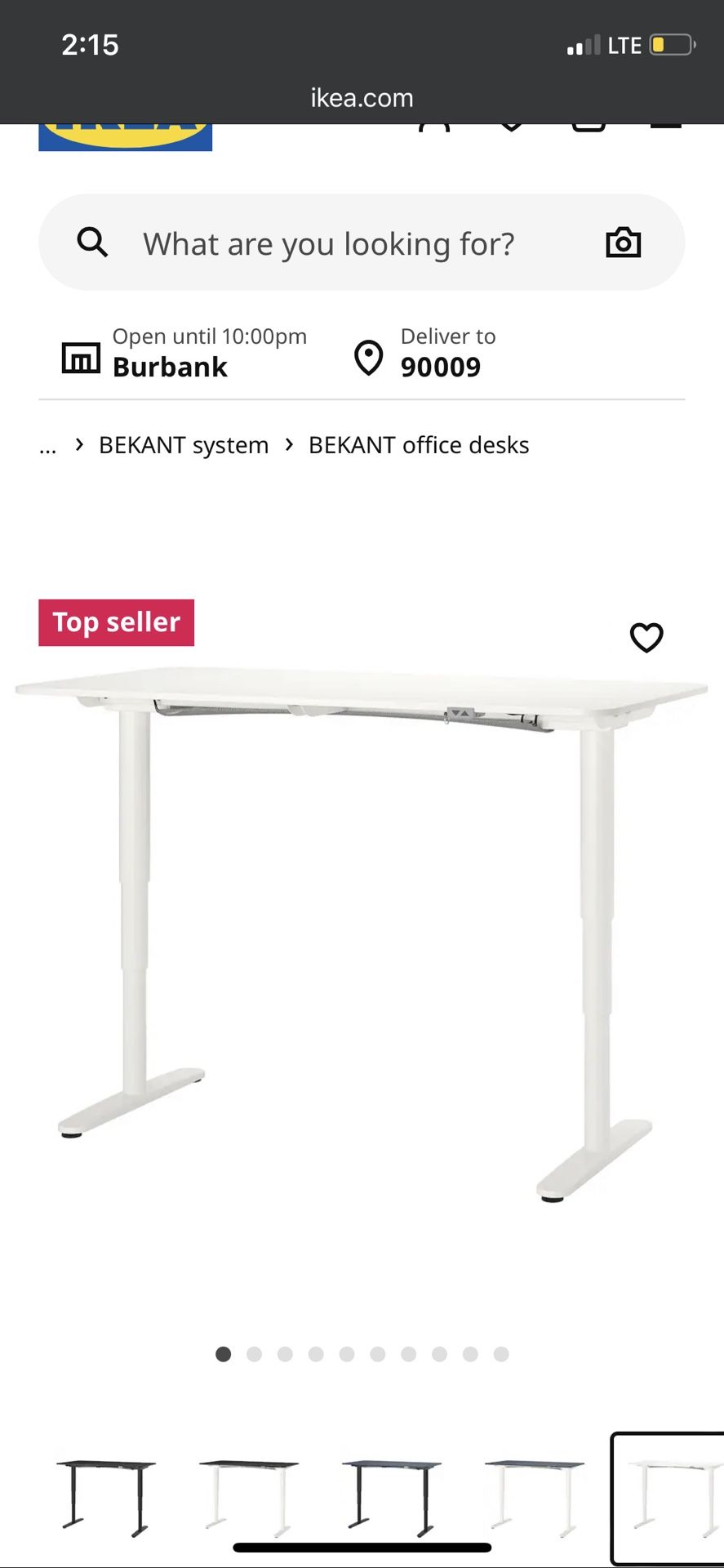 Sit To Stand White Desk