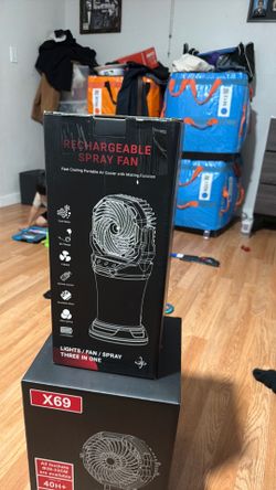 Rechargeable spray fan