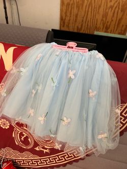Kids tutu skirt blue