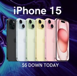 📱 iPhone 15 – Premium Features, Best Price Starting at $449! 🌟$1 DOWN AVAILABLE
