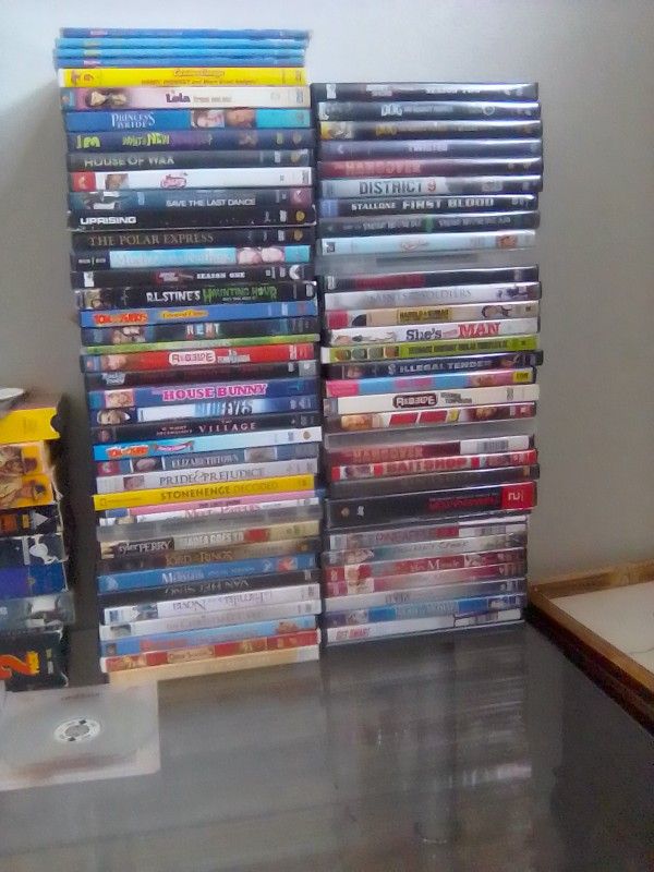 DVD Movies And Xbox Game Discs And Vcr Movies